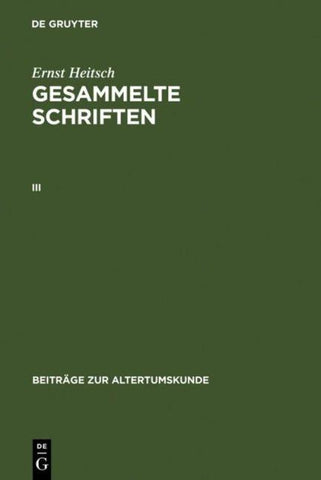 Gesammelte Schriften. III
