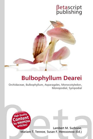 Bulbophyllum Dearei