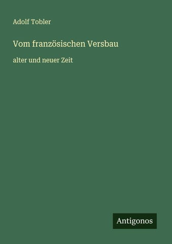 Vom französischen Versbau
