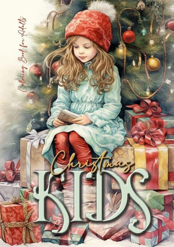 Weihnachtskinder Malbuch für Erwachsene
