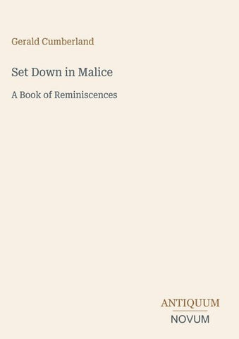 Set Down in Malice