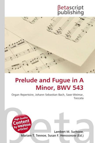 Prelude and Fugue in A Minor, BWV 543