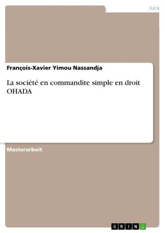 La société en commandite simple en droit OHADA