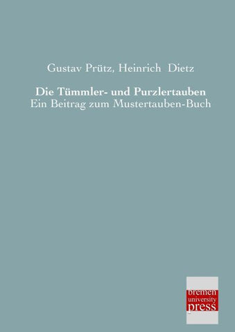 Die Tümmler- und Purzlertauben