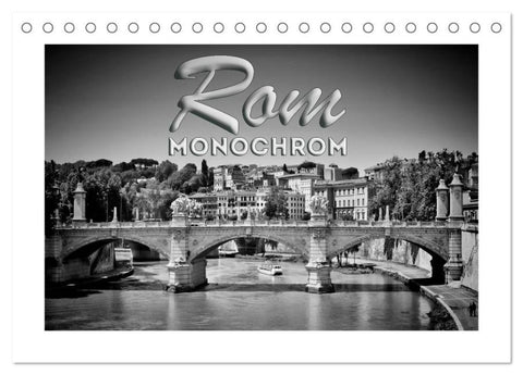 ROM Monochrom (Tischkalender 2026 DIN A5 quer), CALVENDO Monatskalender