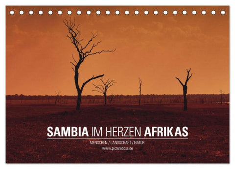SAMBIA IM HERZEN AFRIKAS (Tischkalender 2026 DIN A5 quer), CALVENDO Monatskalender