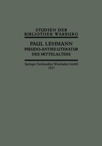 Pseudo-Antike Literatur des Mittelalters