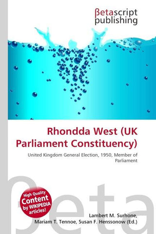 Rhondda West (UK Parliament Constituency)
