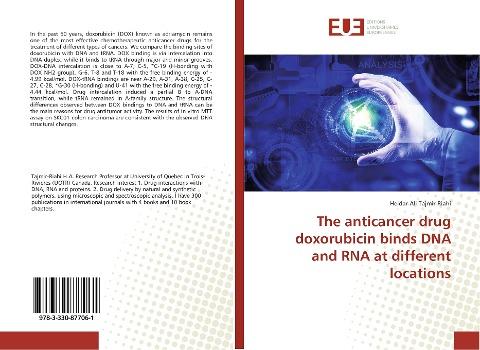 The anticancer drug doxorubicin binds DNA and RNA at different locations