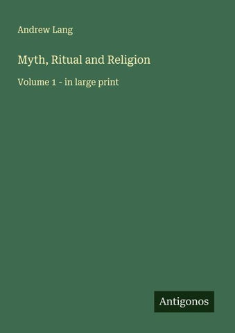 Myth, Ritual and Religion