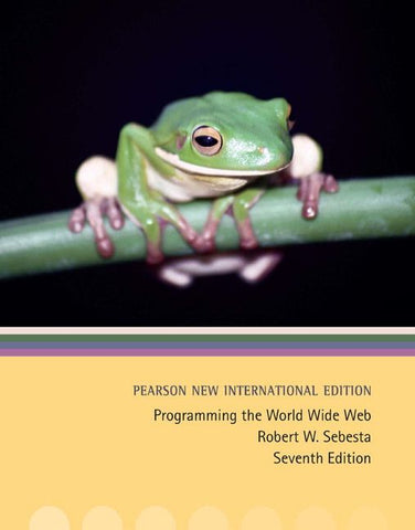 Programming the World Wide Web