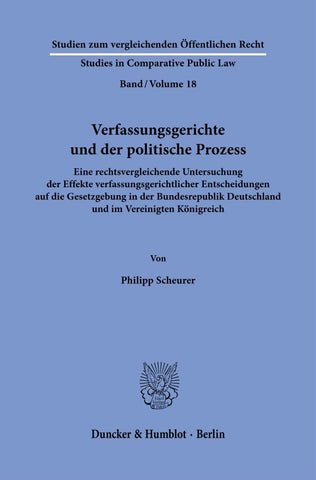 Verfassungsgerichte und der politische Prozess