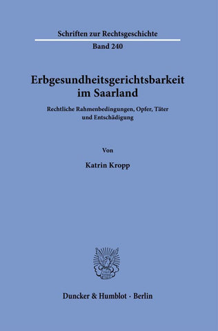Erbgesundheitsgerichtsbarkeit im Saarland