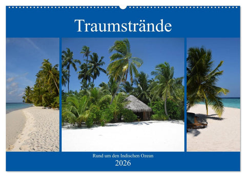 Traumstrände rund um den Indischen Ozean (Wandkalender 2026 DIN A2 quer), CALVENDO Monatskalender