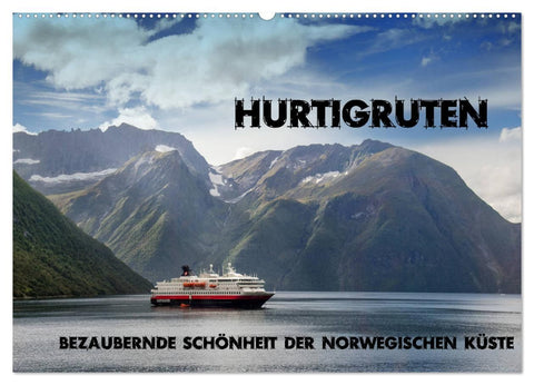 Hurtigruten - Bezaubernde Schönheit der norwegischen Küste (Wandkalender 2026 DIN A2 quer), CALVENDO Monatskalender