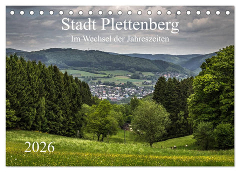 Stadt Plettenberg (Tischkalender 2026 DIN A5 quer), CALVENDO Monatskalender