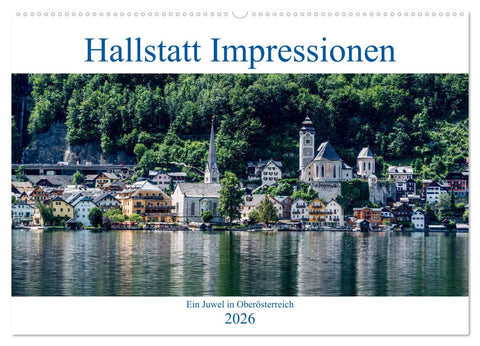 Hallstatt Impressionen (Wandkalender 2026 DIN A2 quer), CALVENDO Monatskalender