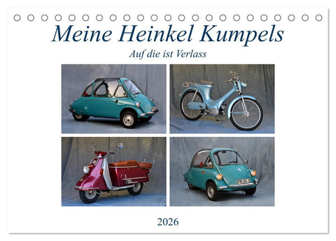 Meine Heinkel Kumpels (Tischkalender 2026 DIN A5 quer), CALVENDO Monatskalender