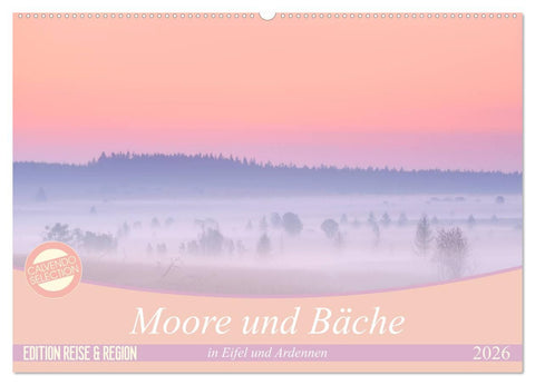 Moore und Bäche in Eifel und Ardennen (Wandkalender 2026 DIN A2 quer), CALVENDO Monatskalender