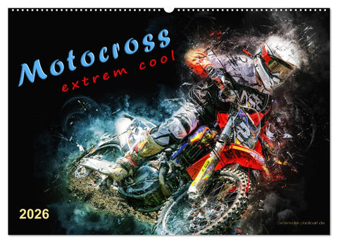 Motocross - extrem cool (Wandkalender 2026 DIN A2 quer), CALVENDO Monatskalender