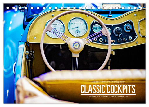 CLASSIC COCKPITS - Funktionale Kunstwerke aus einer anderen Zeit (Tischkalender 2026 DIN A5 quer), CALVENDO Monatskalender