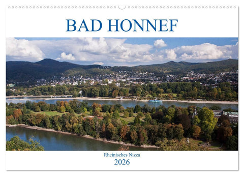 Bad Honnef - Rheinisches Nizza (Wandkalender 2026 DIN A2 quer), CALVENDO Monatskalender