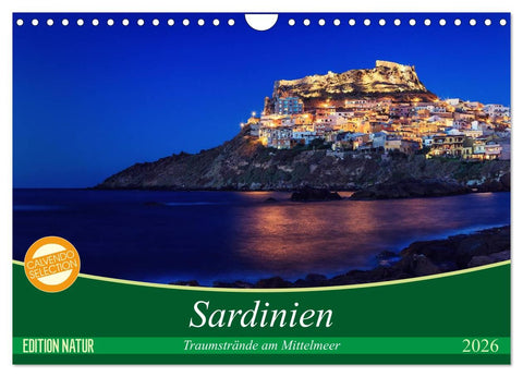 Sardinien - Traumstrände am Mittelmeer (Wandkalender 2026 DIN A4 quer), CALVENDO Monatskalender
