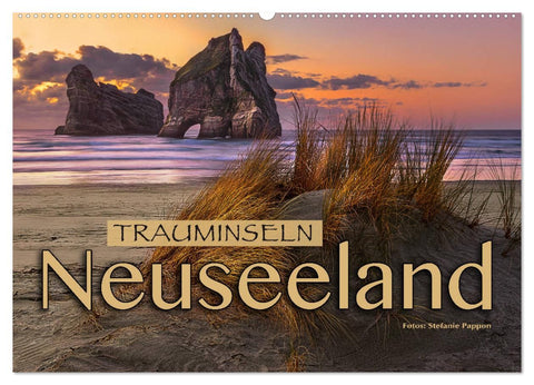 Trauminseln Neuseeland (Wandkalender 2026 DIN A2 quer), CALVENDO Monatskalender