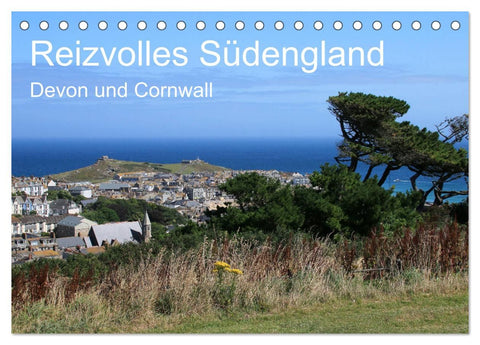 Reizvolles Südengland Devon und Cornwall (Tischkalender 2026 DIN A5 quer), CALVENDO Monatskalender