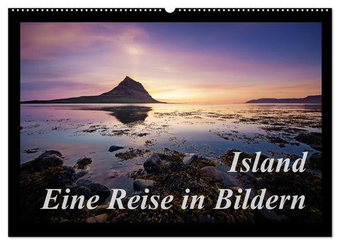 Island - Eine Reise in Bildern (Wandkalender 2026 DIN A2 quer), CALVENDO Monatskalender