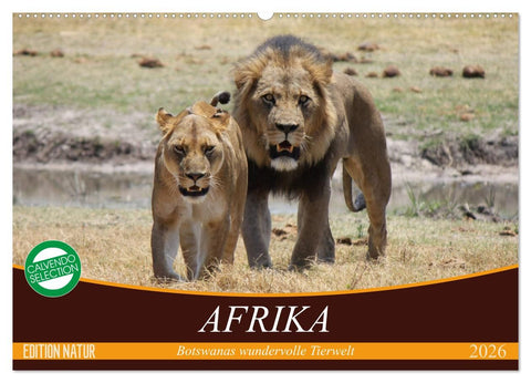 Afrika. Botswanas wundervolle Tierwelt (Wandkalender 2026 DIN A2 quer), CALVENDO Monatskalender
