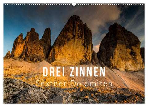 Drei Zinnen. Sextner Dolomiten (Wandkalender 2026 DIN A2 quer), CALVENDO Monatskalender