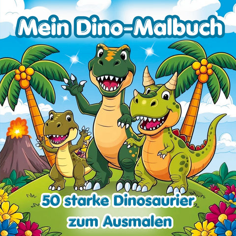 Mein Dino-Malbuch – 50 starke Dinosaurier zum Ausmalen
