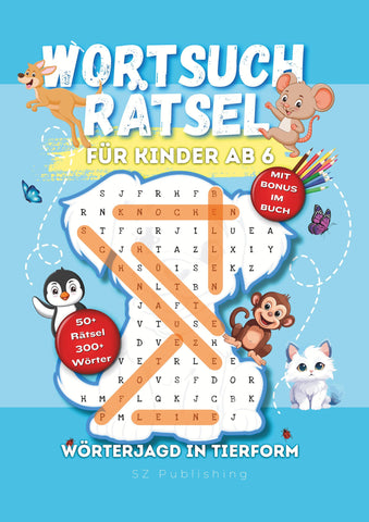 Wortsuchrätsel für Kinder ab 6