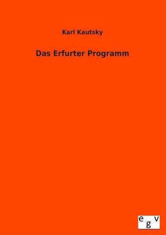 Das Erfurter Programm