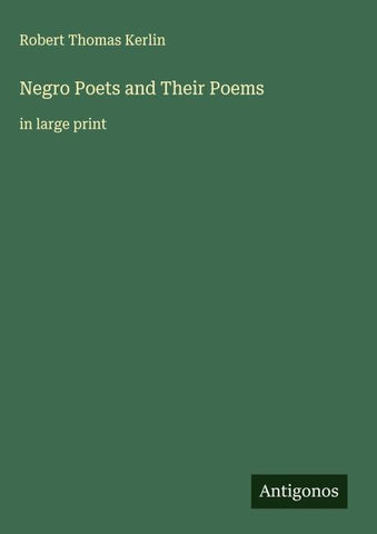 Negro Poets and Their Poems