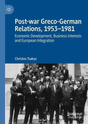 Post-war Greco-German Relations, 1953–1981