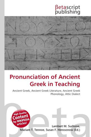 Pronunciation of Ancient Greek in Teaching