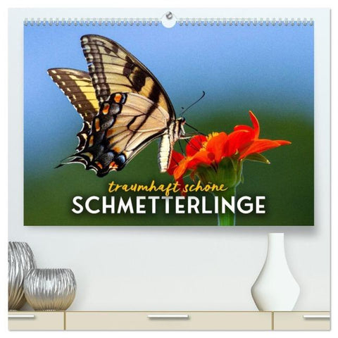 Traumhaft schöne Schmetterlinge (hochwertiger Premium Wandkalender 2026 DIN A2 quer), Kunstdruck in Hochglanz