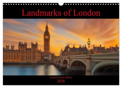 Landmarks of London (Wall Calendar 2026 DIN A3 landscape), CALVENDO 12 Month Wall Calendar
