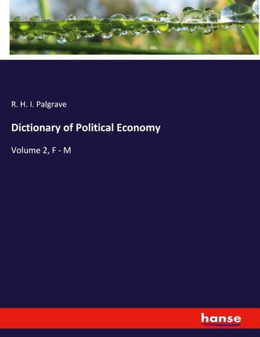 Dictionary of Political Economy