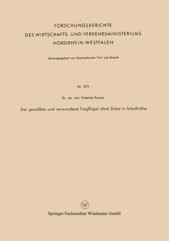 Der gewölbte und verwundene Tragflügel ohne Dicke in Schallnähe