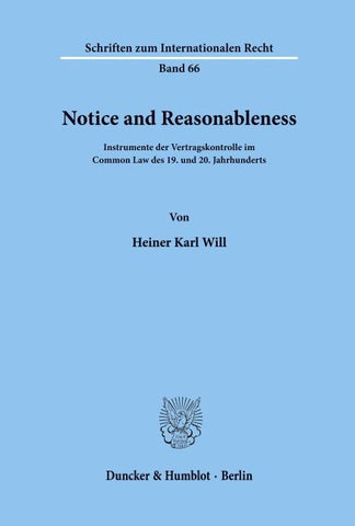 Notice and Reasonableness.