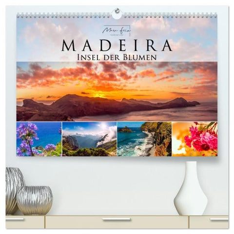 Madeira - Insel der Blumen 2026 (hochwertiger Premium Wandkalender 2026 DIN A2 quer), Kunstdruck in Hochglanz