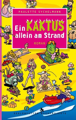 Ein Kaktus allein am Strand