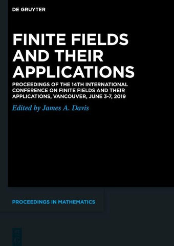 Finite Fields and their Applications