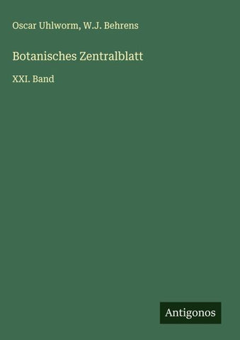 Botanisches Zentralblatt