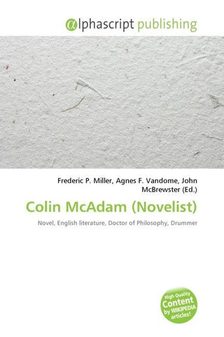 Colin McAdam (Novelist)