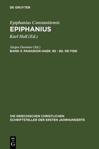 Panarion haer. 65-80. De fide