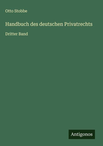 Handbuch des deutschen Privatrechts